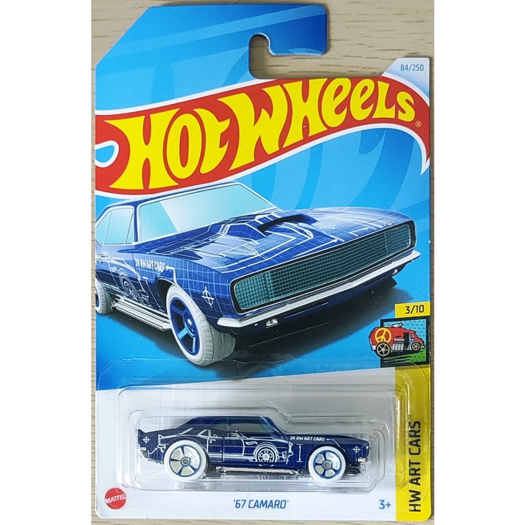 Hot Wheels Chevrolet Camaro SS 1967 Bleue - Édition 2002 #139, Boîte Non Ouverte, Échelle 1:64