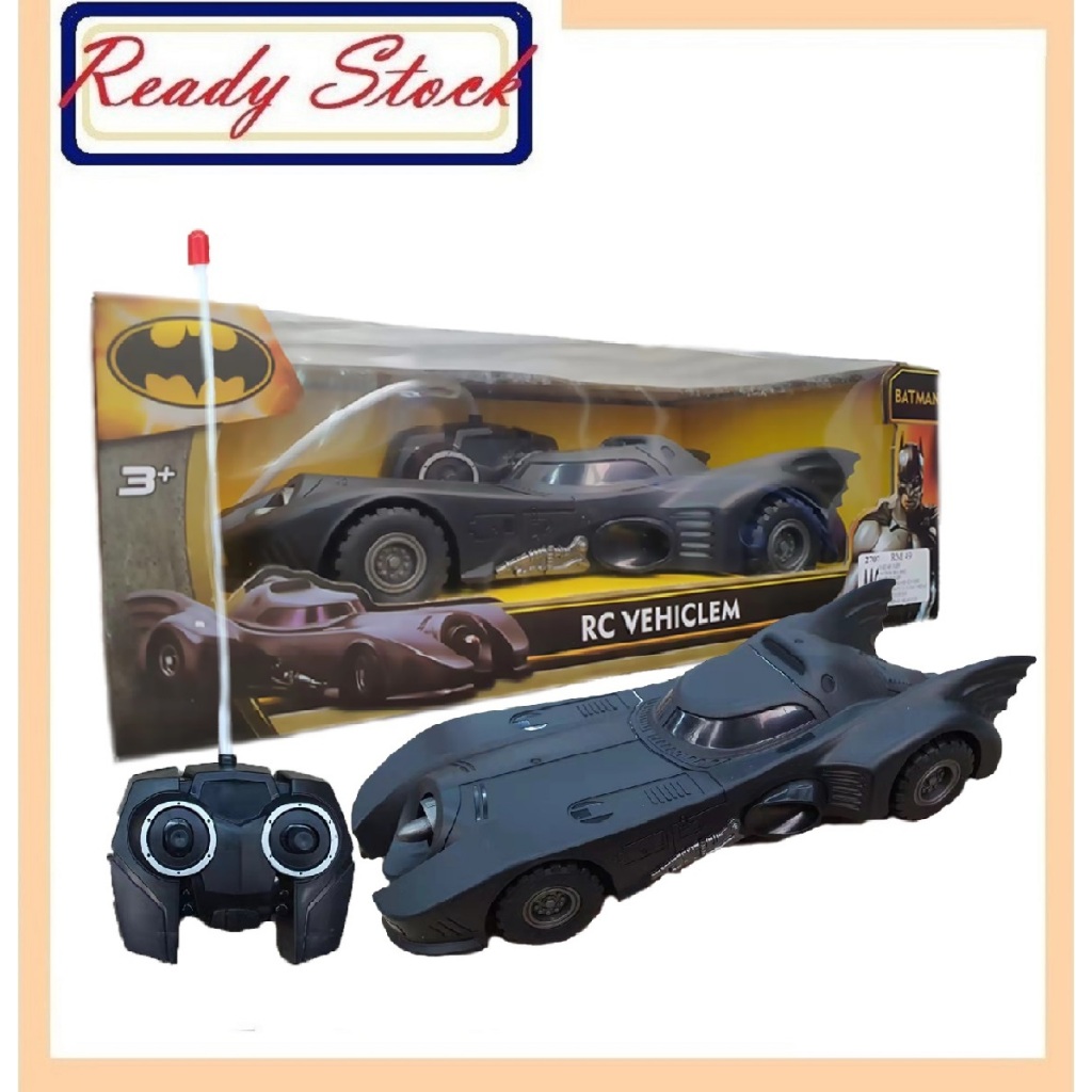 Batman Remote Control Car Toy For Kid Electric Vehicles Toy For Birthday Kereta Control Mainan