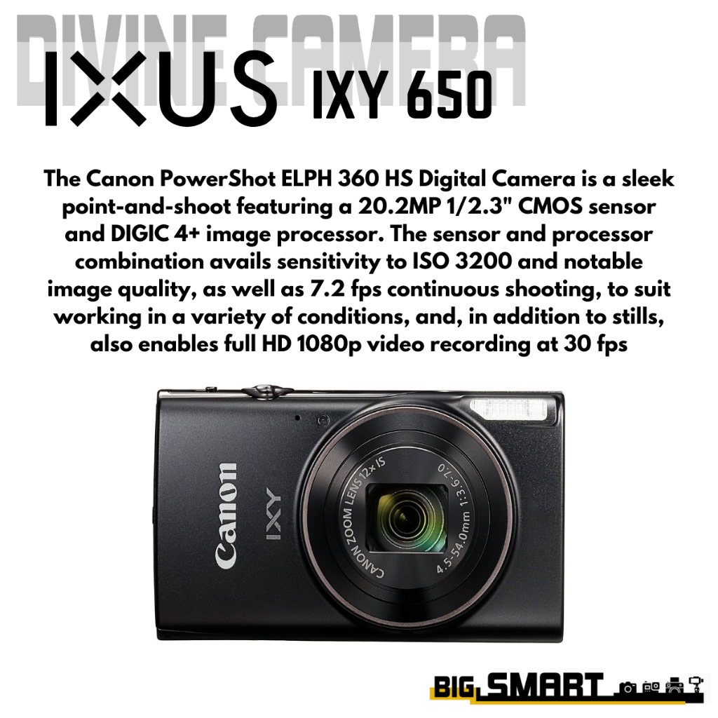 Canon Digital IXUS 285 HS also known as IXY650 (IXY650 From Japan