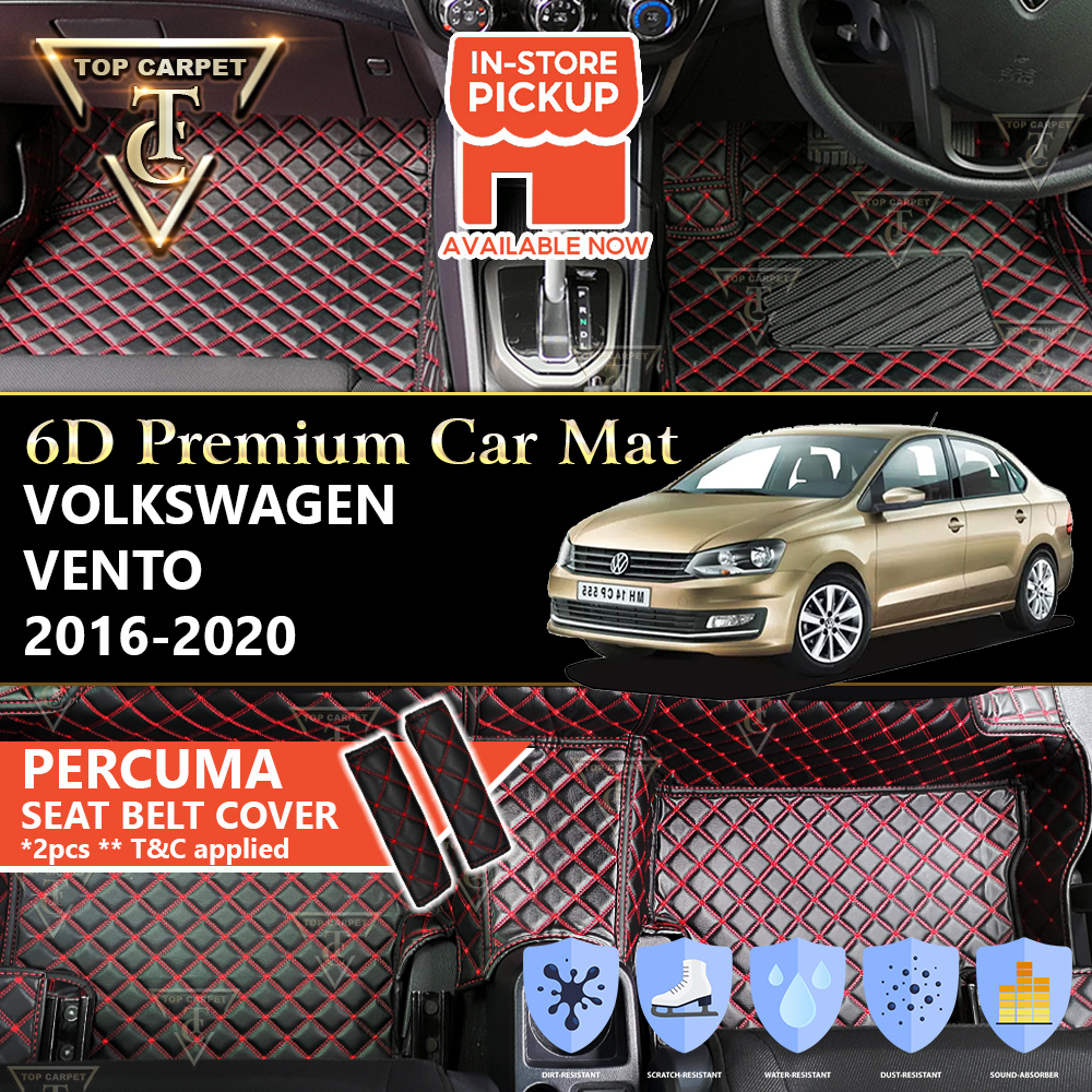 VOLKSWAGEN VENTO ( 2016 2020 ) 6D PU Leather Car Carpet VIP Car Mat