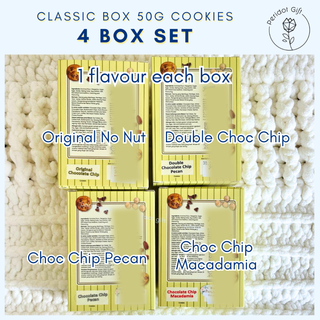 Famous Amos Classic Box 50g Fresh Cookies - Wedding Doorgift ...