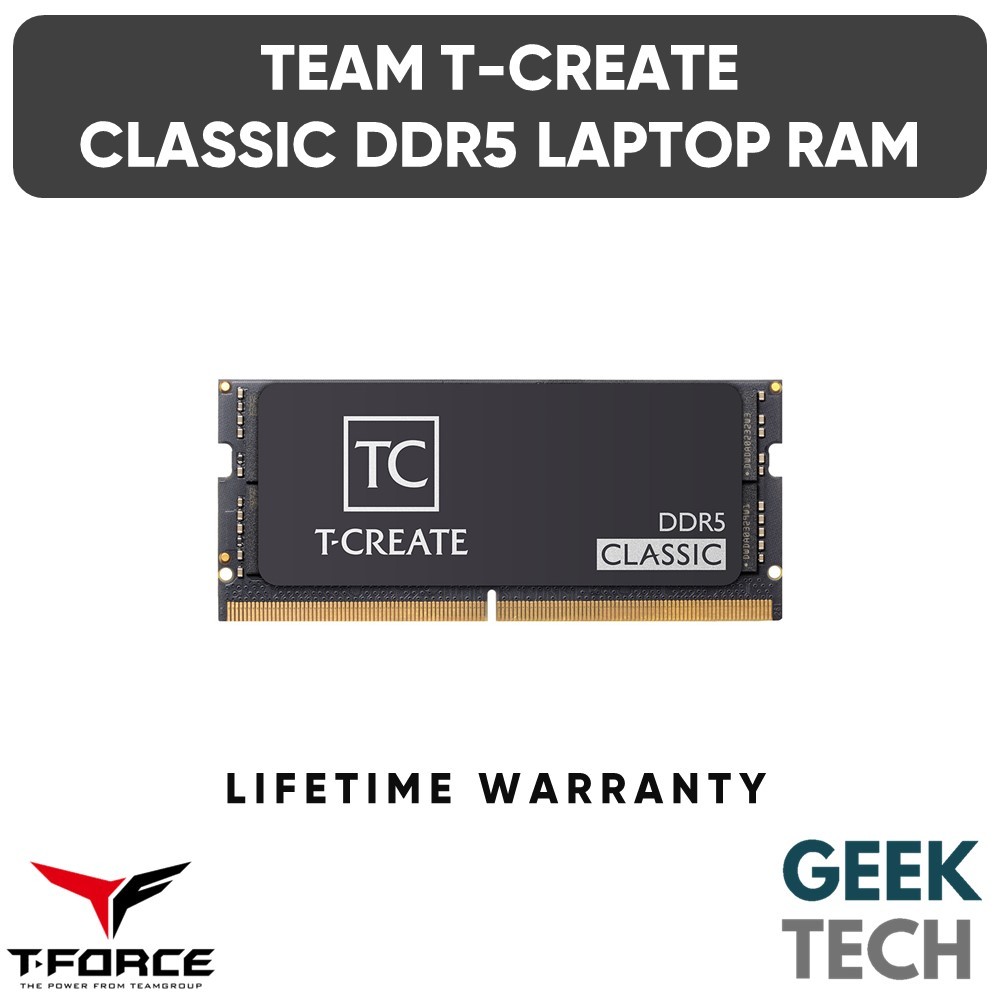 TEAM T-Create Classic DDR5 5600MHz Laptop Memory RAM 16GB/32GB | Shopee ...