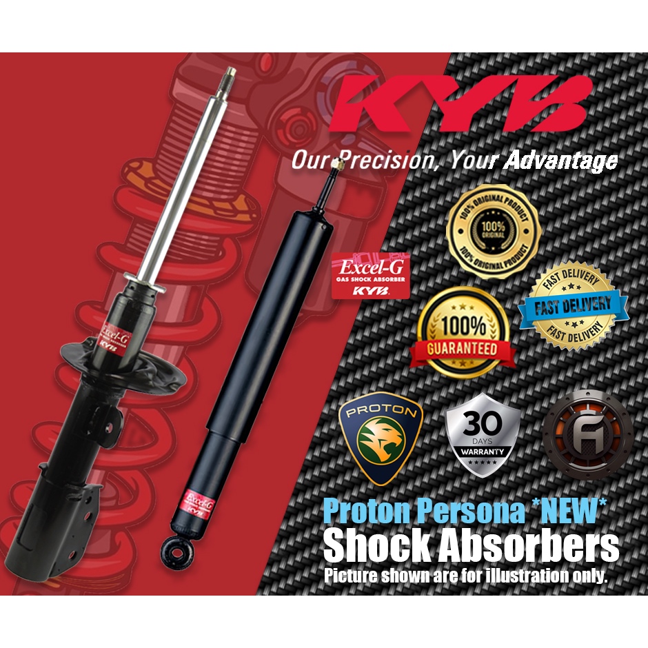 PROTON PERSONA *NEW* | FRONT / REAR SHOCK ABSORBERS | (KYB / EXCEL-G ...
