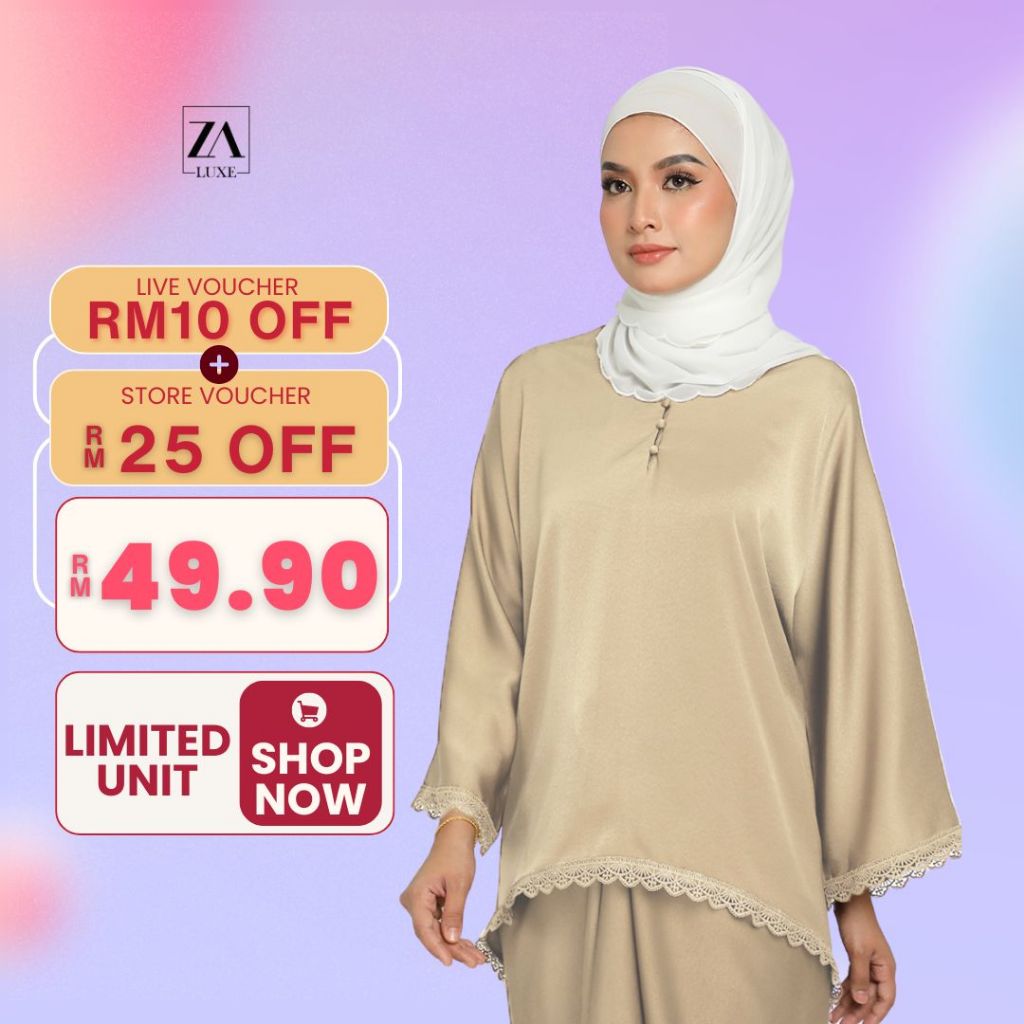 ZOE ARISSA BAJU KURUNG PARIO KURUNG MUSLIMAH PLUS SIZE KURUNG MODERN ...