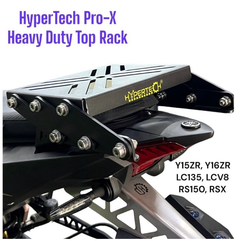 HYPERTECH MONORACK PRO-X Y15 LCV8 LC4S V2-V7 BLACK RACKLIPAT RAK LIPAT ...
