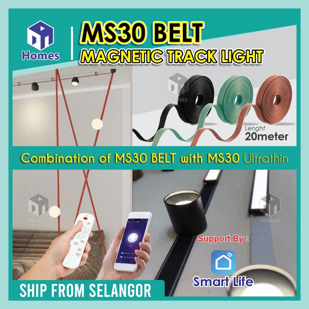Homes Smart Magnetic Track Light Ultra Thin Ultra Slim, Belt Magnetic ...