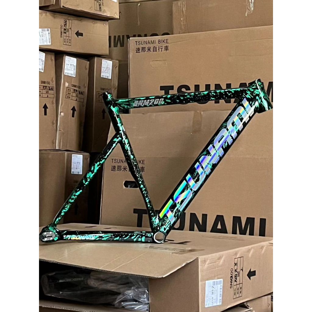 TSUNAMI SNM100-COLOSSI Fixed Gear -Bicycle Frameset 49cm 52cm 55cm 58cm  Aluminum racing track Bike Fixie frame Track | Shopee Singapore