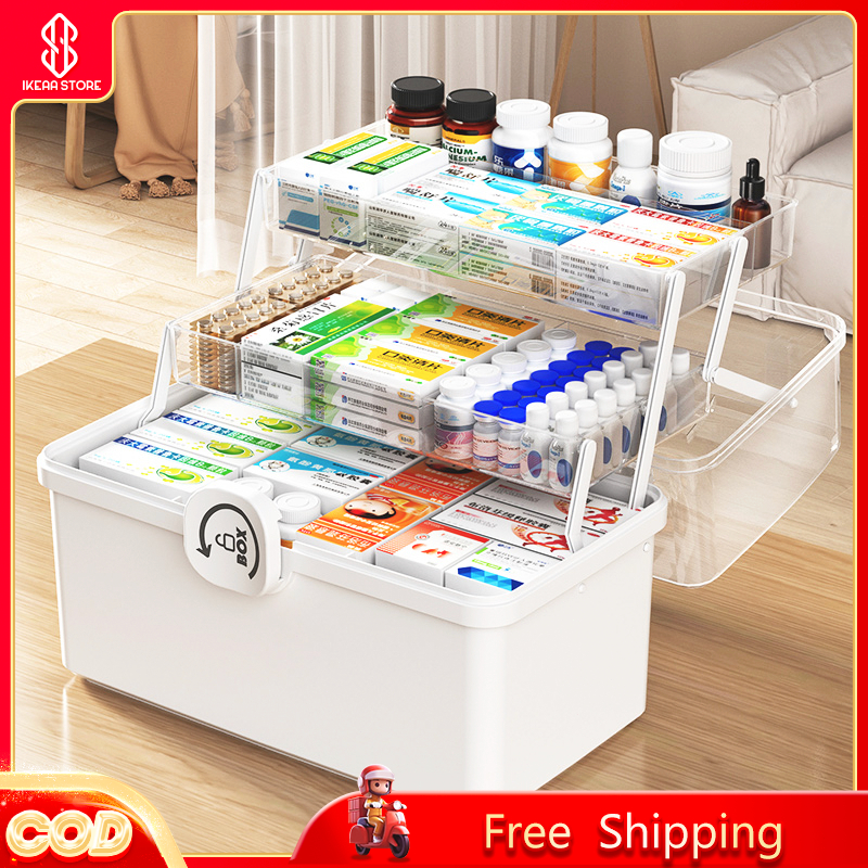 IKEA Medicine Storage Box MultiPurpose First Aid Kit Box Ubat Kotak