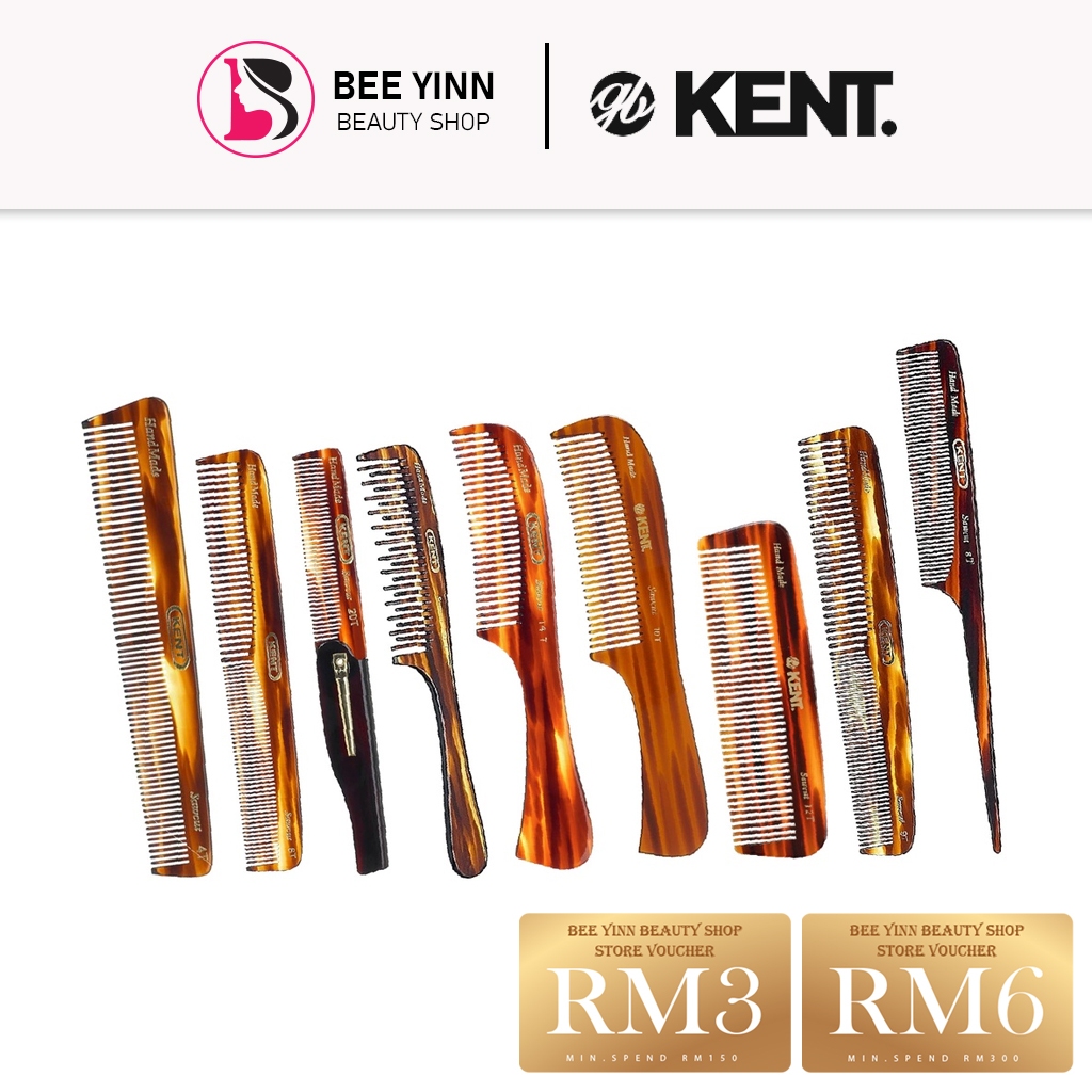 Kent Brush Homemade Comb AT Series - POCKET COMB THICK/FINE HAIR ...