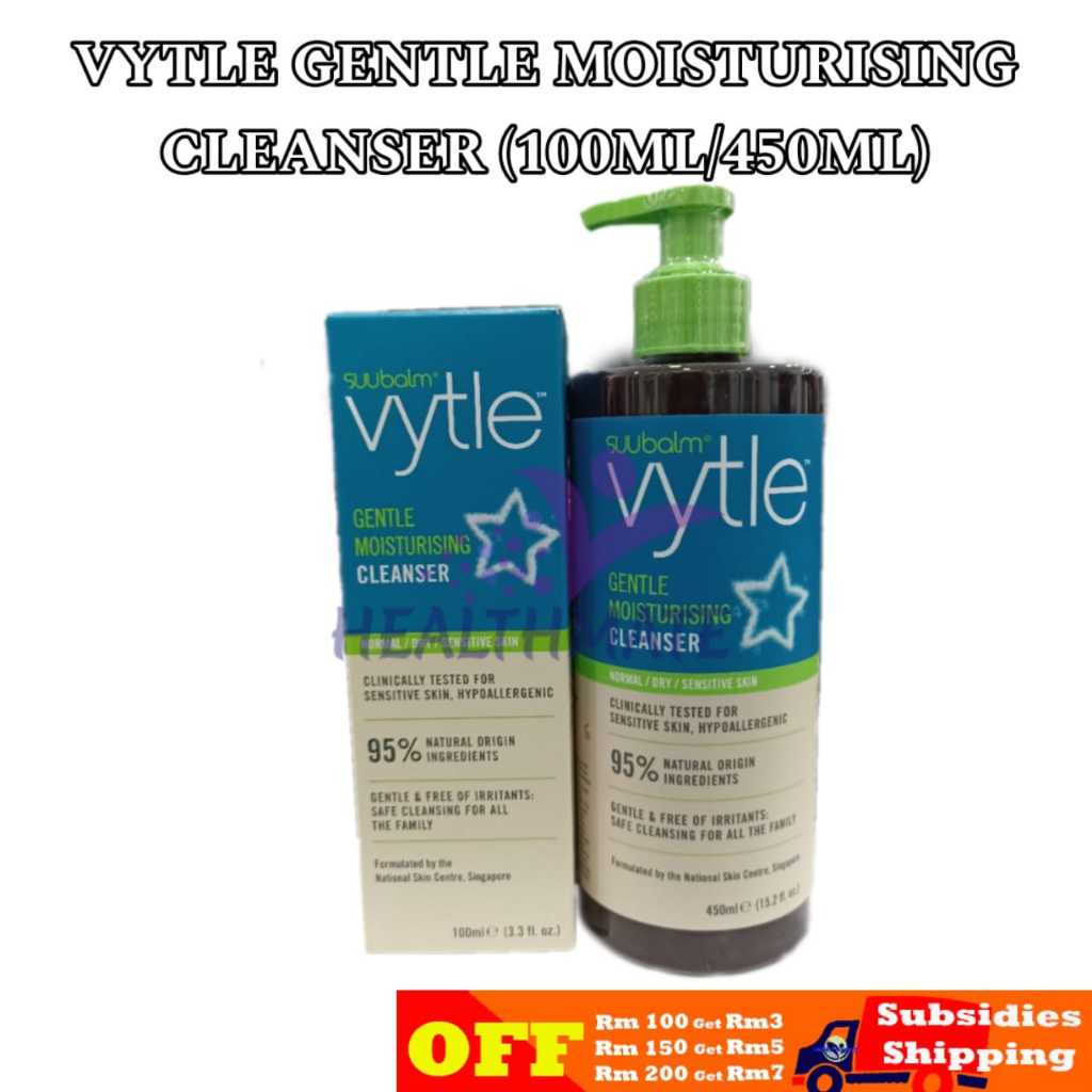 VYTLE Gentle Moisturising Cleanser (100ML/450ML) | Shopee Singapore
