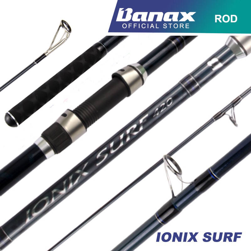Banax Ionix Surf Fishing Rod 13'7ft-16'4ft Heavy Saltwater Surf Fishing Rod  Banax Ionix Surf 420 - 500