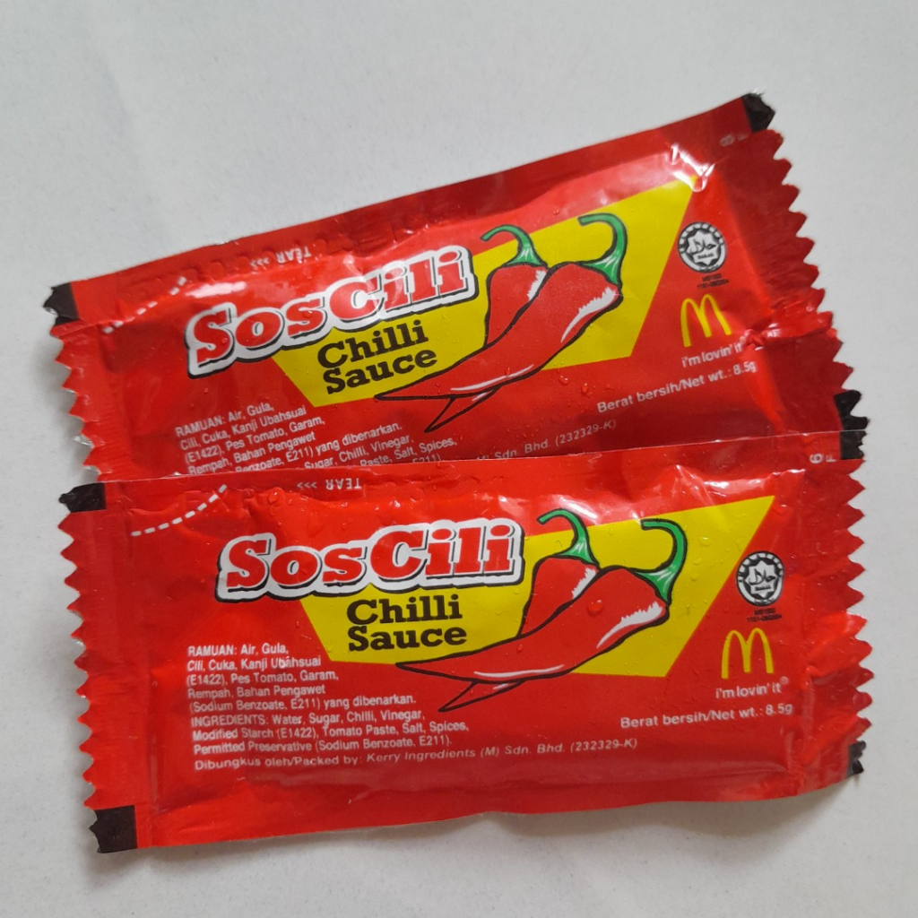 [HALAL KFC/Mcd/Mekdi/McDonald's Chilli Sauce(Sos Cili),BBQ Sauce, KFC ...