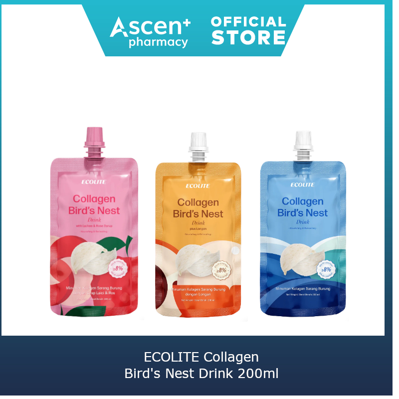 ECOLITE Collagen Bird's Nest Drink [200ml] Shopee Singapore