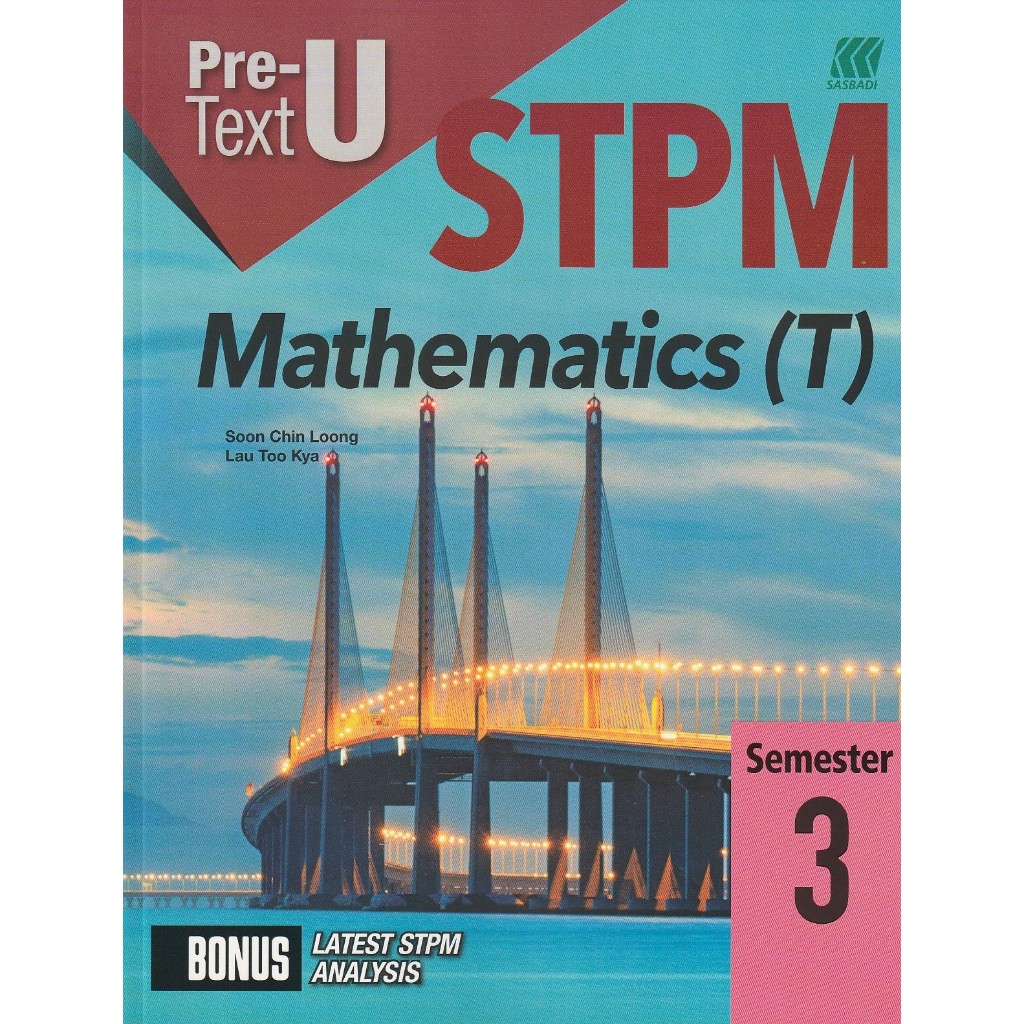 PRE-U TEXT STPM SEMESTER 3 MATHEMATICS (T) | Shopee Singapore
