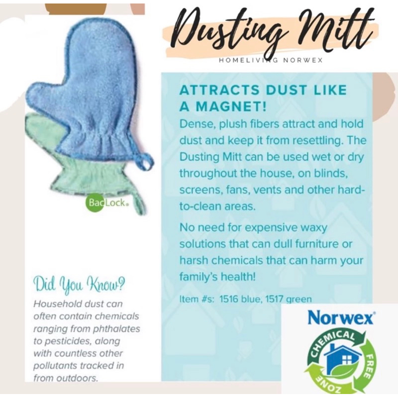 Norwex dusting mitts Shopee Singapore
