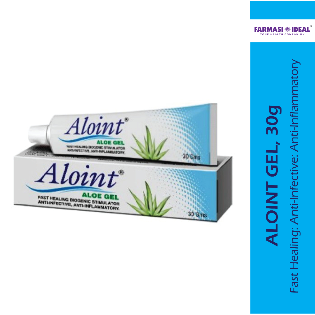 Aloint gel (100 Aloe Vera) for Wound/Nappy Rash/Hot Water Skin Boil