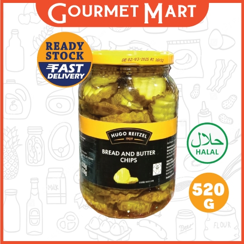 HUGO BREAD & BUTTER CHIPS (SLICED GHERKIN) 500G | Shopee Singapore