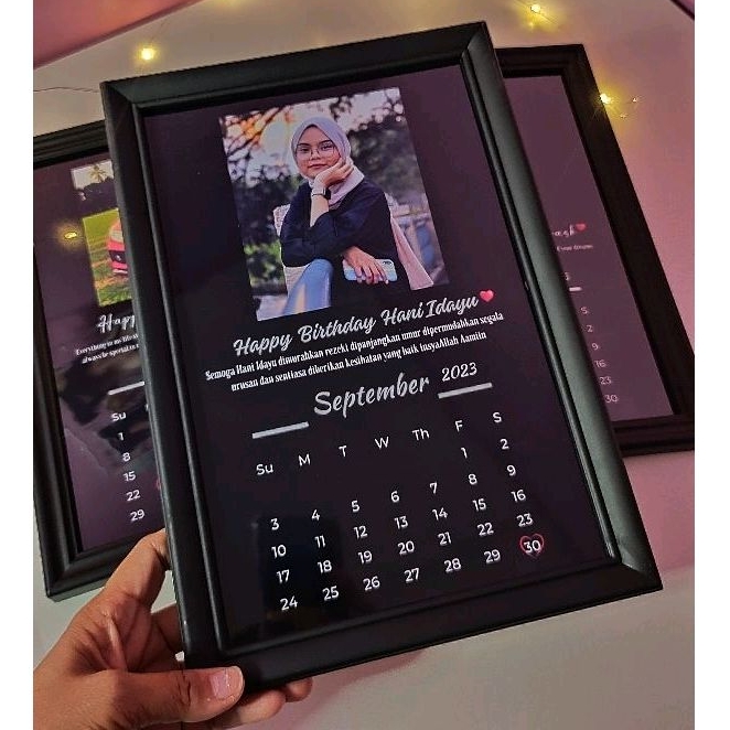 PHOTO FRAME CALENDAR FOR HER FOR HIM (FREE FRAME) | Shopee Singapore