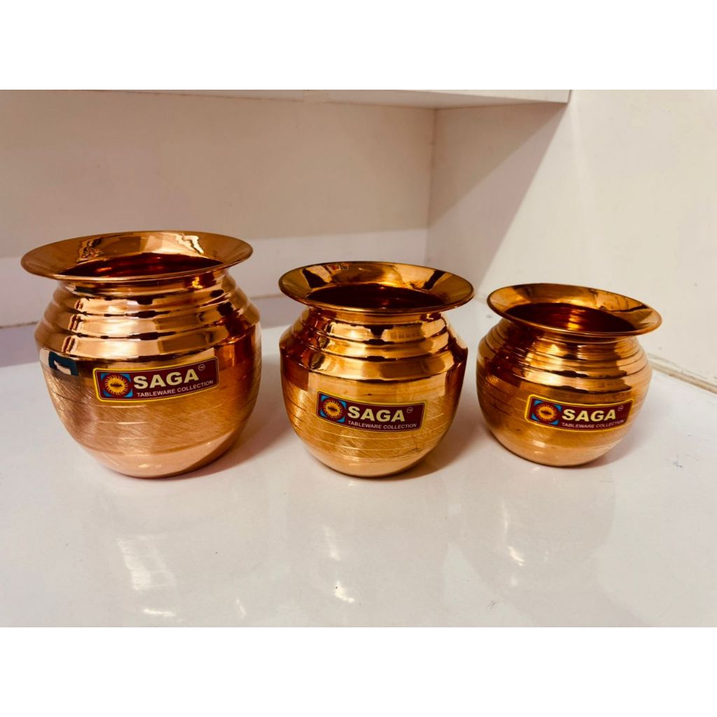 Pure Copper Lota Kalash Pooja Temple Prayer Utensil Copper Sompu Shopee Singapore 9377