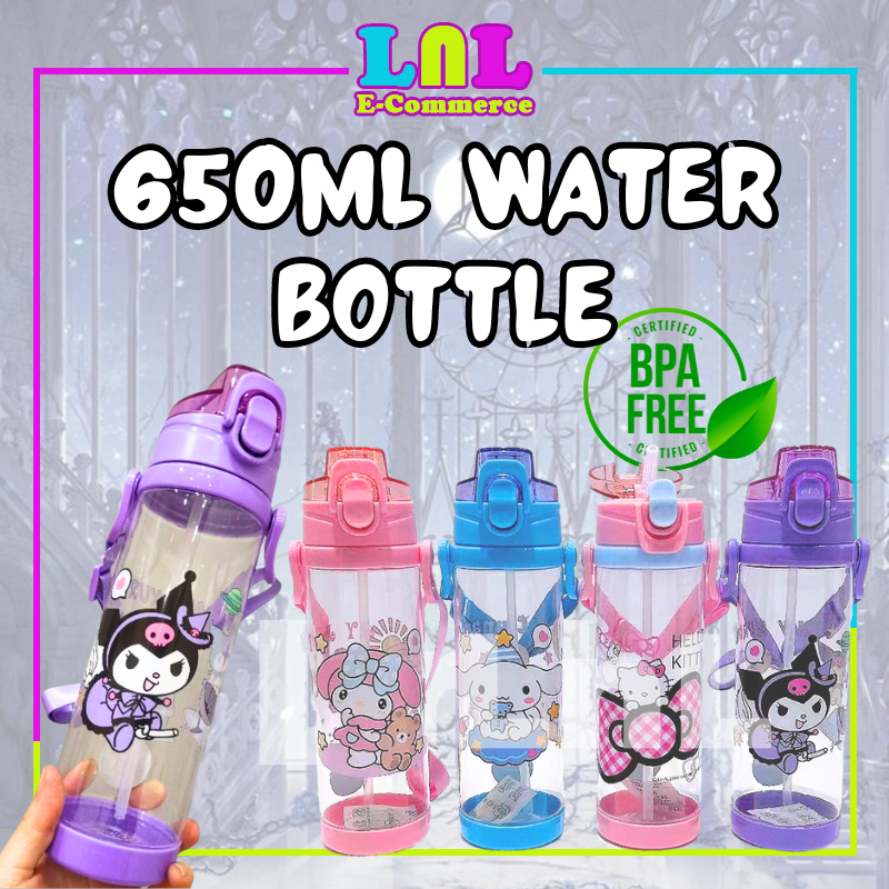 LNL 650ml Water Bottle With Straw Kids Botol Air Budak Drinking Bottle ...