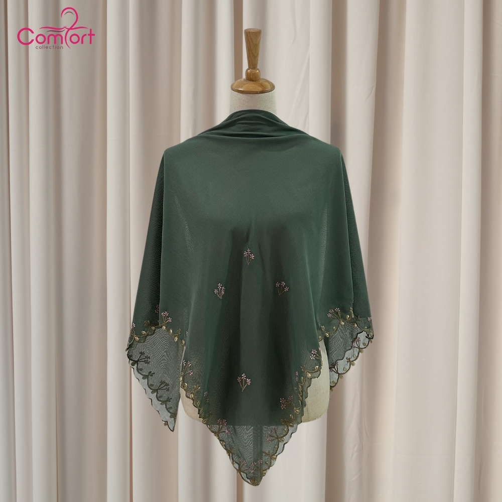 HIDAYU PREMIUM] Bawal Sulam Widuri Tudung Bawal Cotton Premium