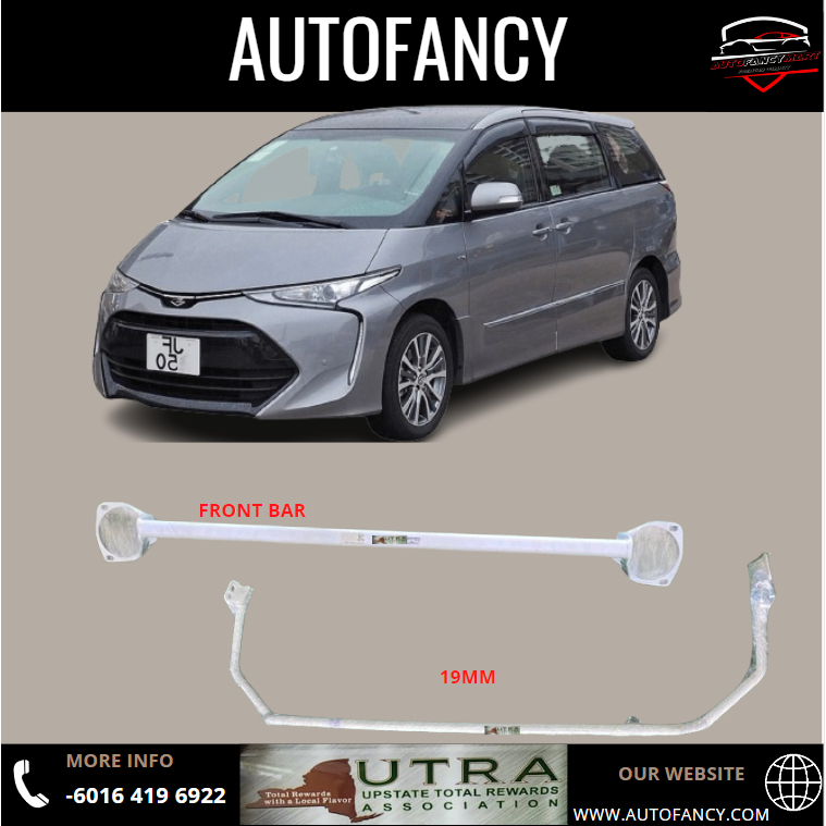 TOYOTA ESTIMA ACR50 REAR ANTI FRONT STRUT SAFETY BAR 2 POINT 16MM 19MM ...