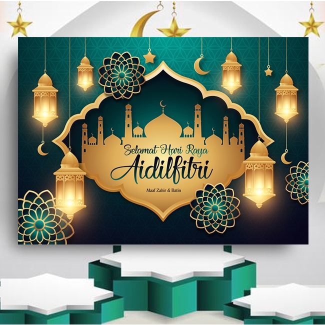 Celebration Banners Event/s Decorative/s Party/s Festival/s Aidilfitri  Holidays Hajj Holiday/s Custom/s