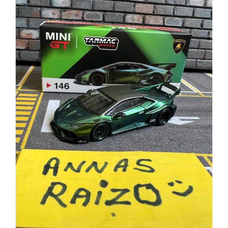 Unsealed ) Mini GT 146 x Tarmac LBWK Lamborghini Huracan Magic