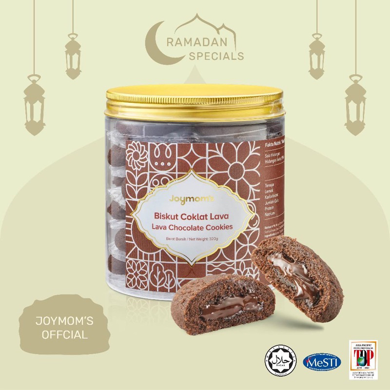Joymom's HALAL PREMIUM Hari Raya Cookies:Biskut Coklat Lava (Lava ...