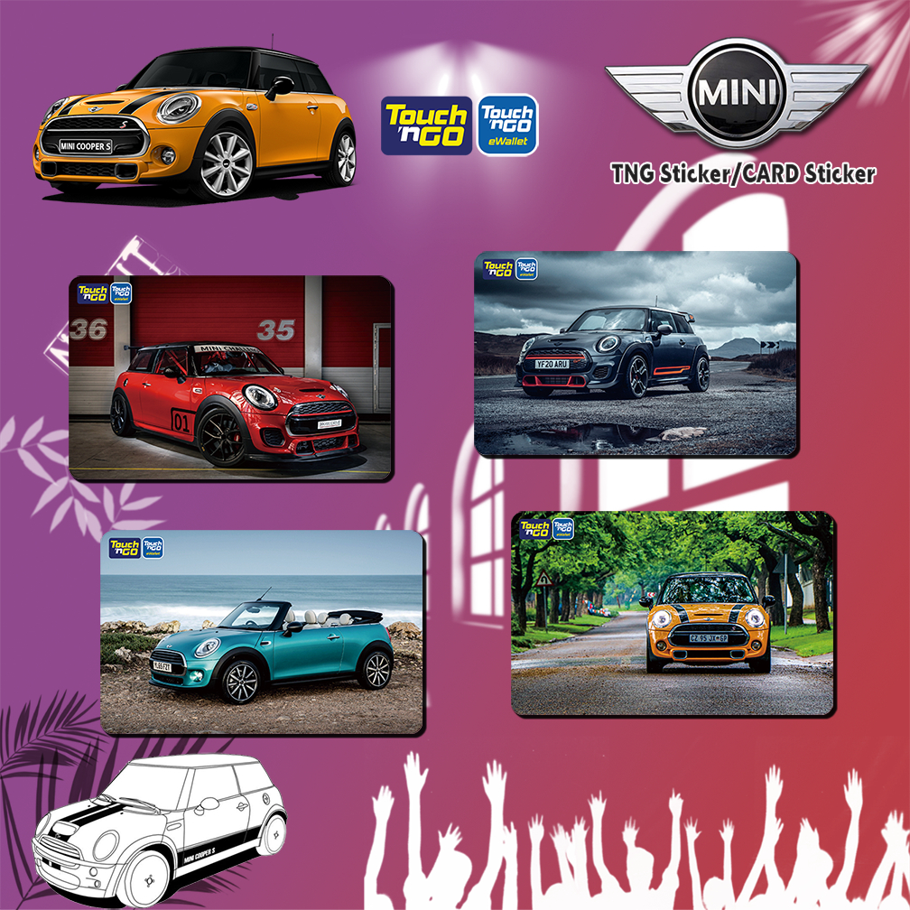 MINI Cooper Car TNG Sticker - Tng Touch N Go/Bank card protective ...