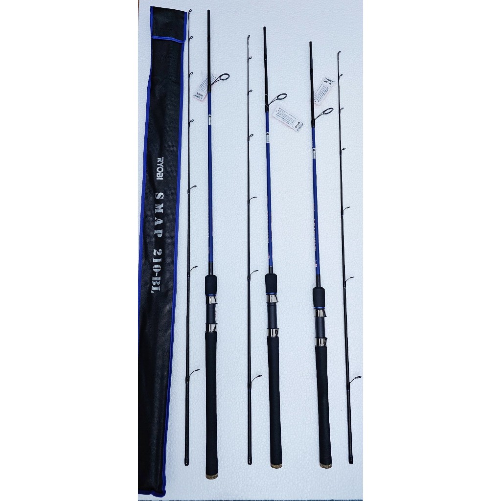 NEW RYOBI fishing rod SMAP 190 / 198 / 210 ( RED / BLUE ) Spinning ...