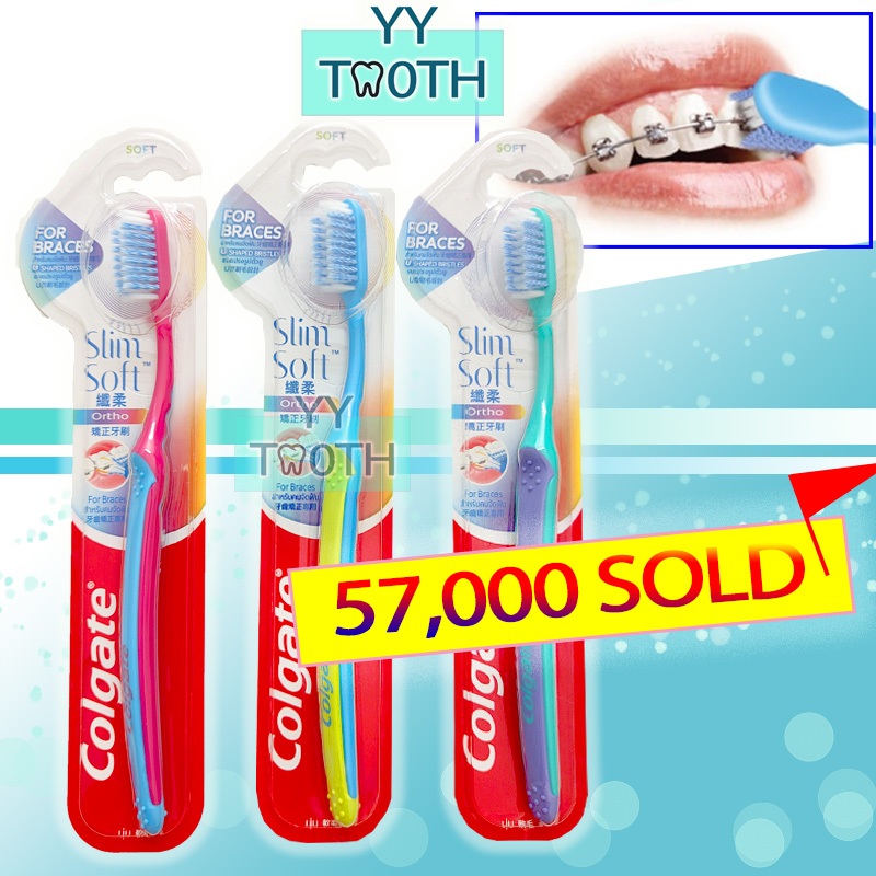 D5F Orthodontic toothbrush Colgate Ortho U shape tooth brush Berus gigi