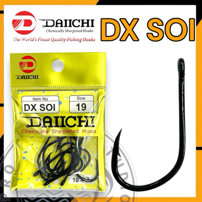 DAIICHI DX SOI MATA KAIL BLACK STAINLESS STEEL HOOK FISHING HOOK ...