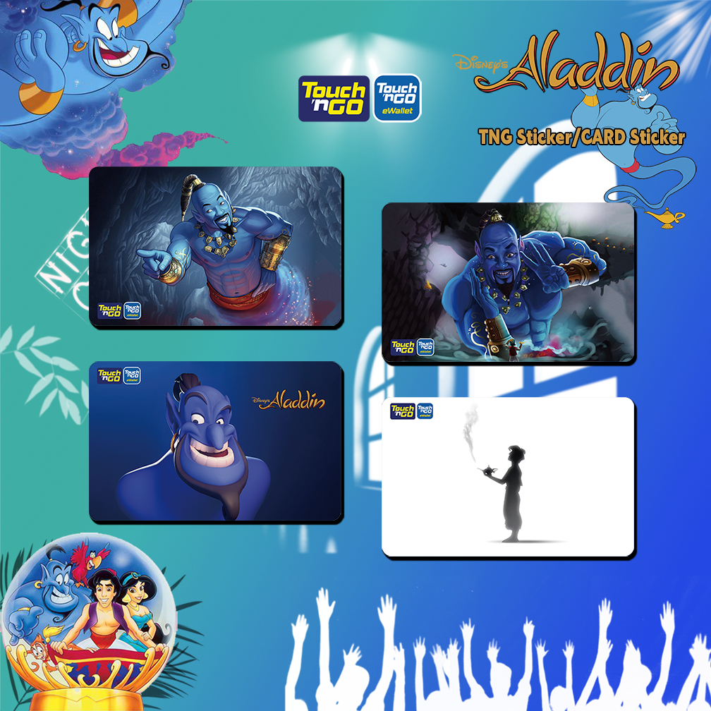 Disney Aladdin TNG Sticker - TNG Touch N Go/Bank protective Sticker ...