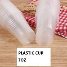 7oz plastic cup buffet jamuan cawan 1 pkt +- 50pcs | Shopee Singapore