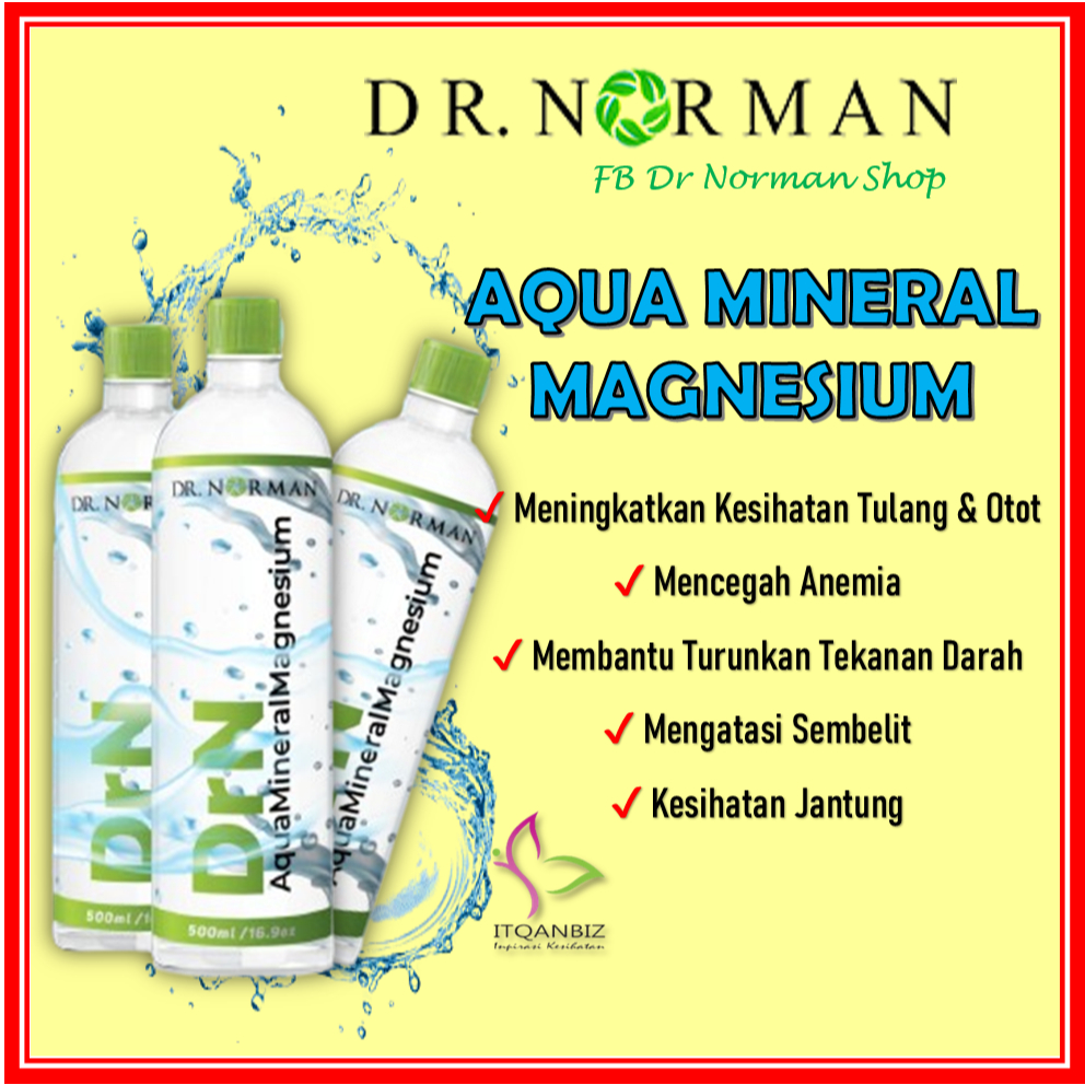 Dr NORMAN - Aqua Mineral Magnesium Nutritious Drink Water 500ml ...