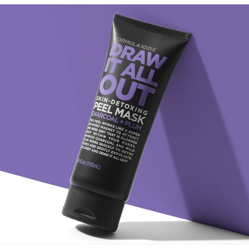 furmula 10.0.6 Draw it all out skin detoxifying feel mask charcoal plum ...