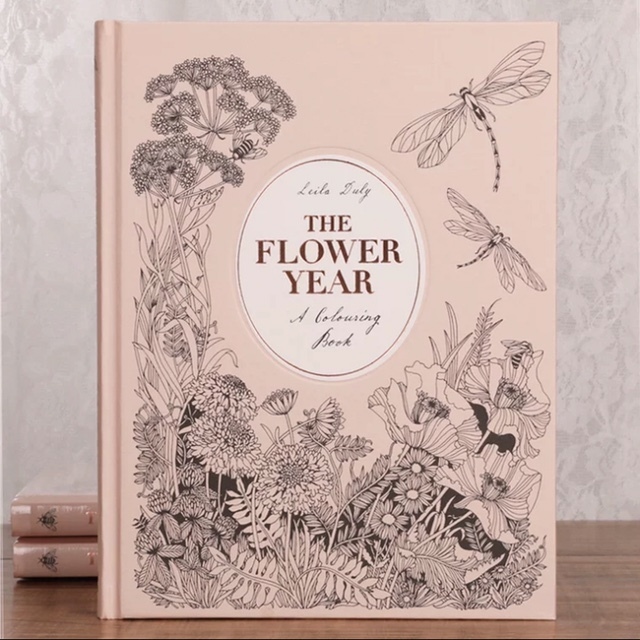 The Flower Year Coloring Book by Leila Duly | Coloring Book (104 pages ...