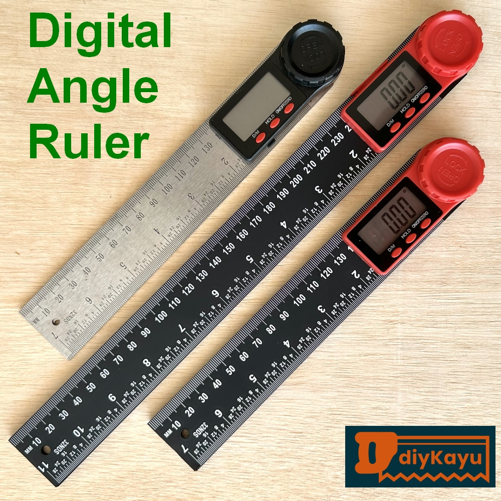 Digital Angle Ruler 200mm 300mm Protractor Plastic Stainless Steel ...