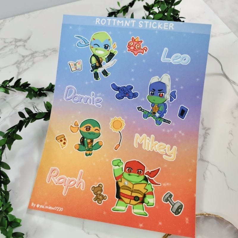 [ Consign ] ROTTMNT / Rise Of The TMNT 2018 / A5 Sticker Set | Shopee ...
