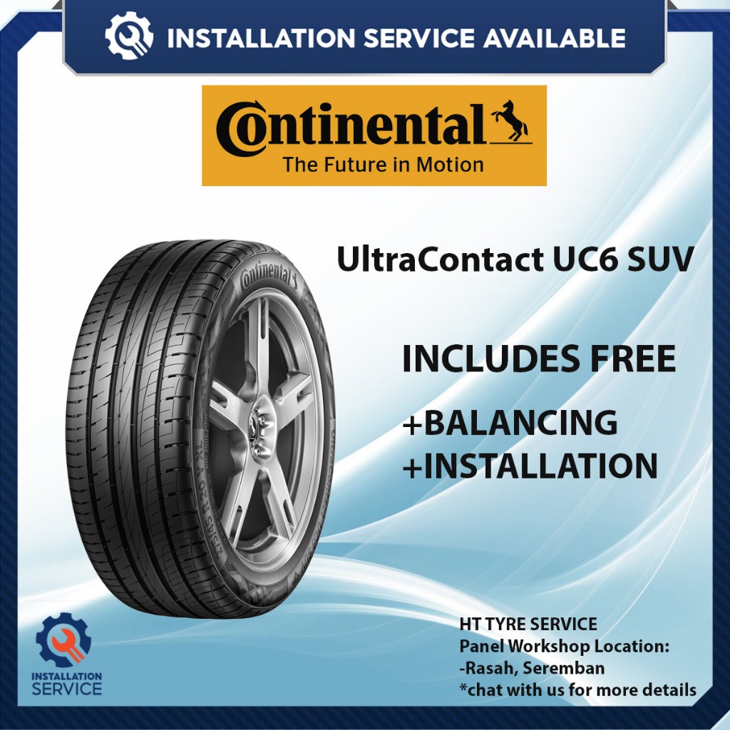 [Installation Available] CONTINENTAL UltraContact UC6 SUV 16 17 18 19 ...
