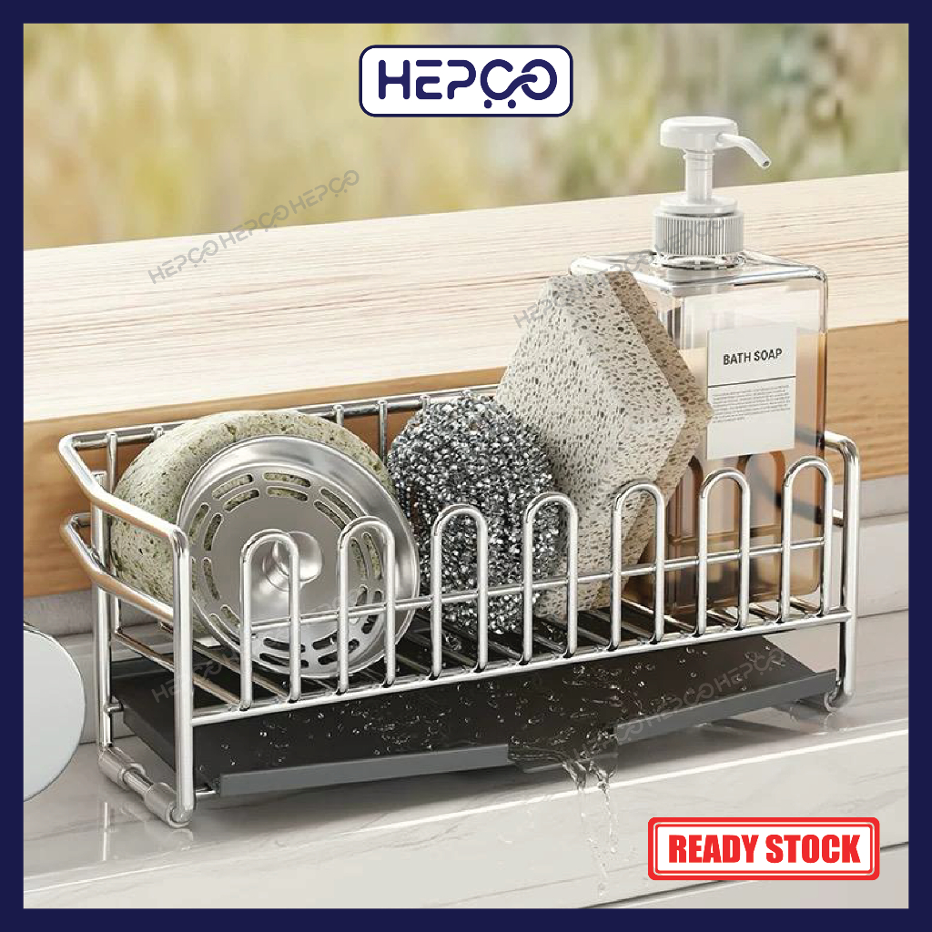 304 Stainless Steel Rustproof Sponge & Detergent Drying Rack for ...