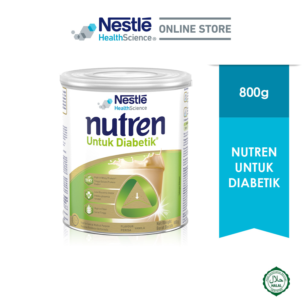 Nutren For Diabetic Powder - Vanilla (800g) | Shopee Singapore