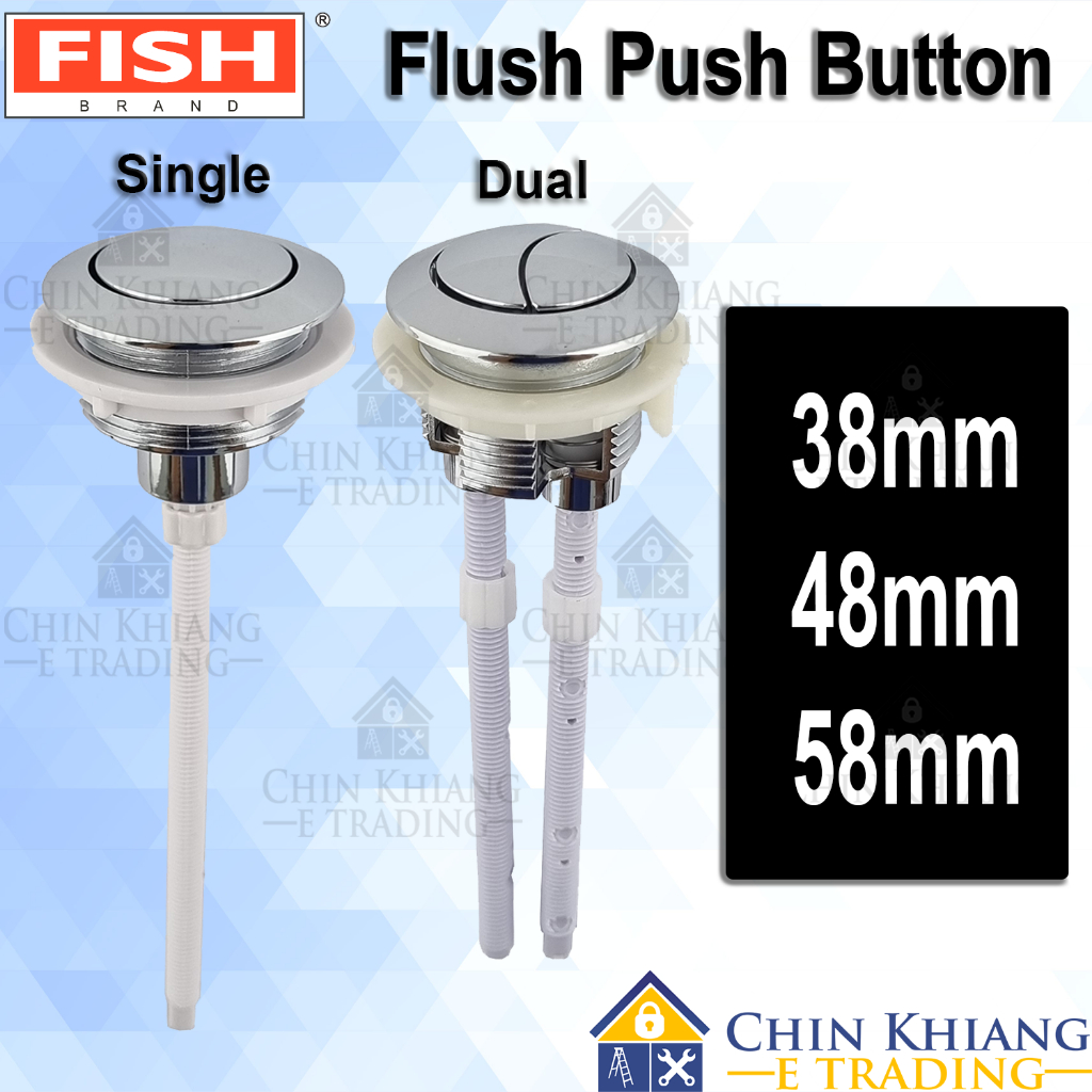 Fish CJPB Push Button 38mm 48mm 58mm Single Push Button Dual Push