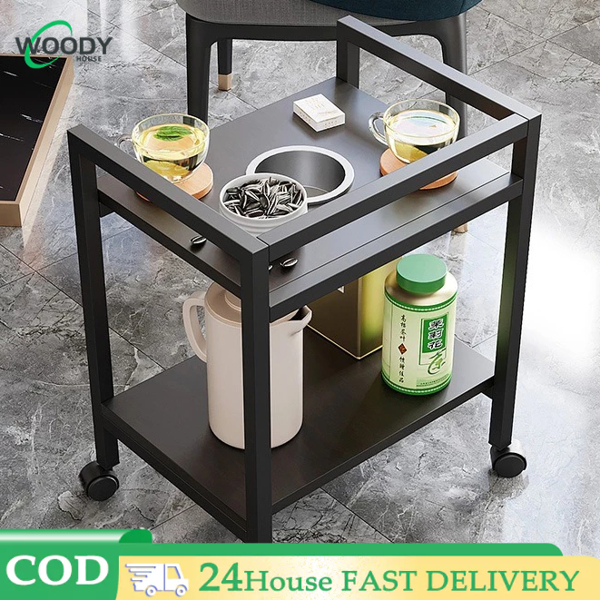 Coffee Table Movable Sofa Side Table Coffee Table with wheels ...