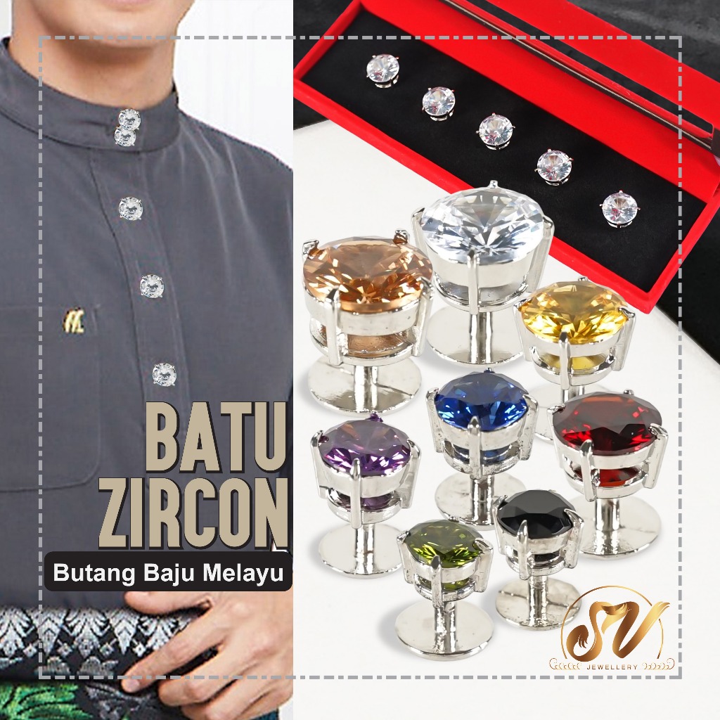 Butang Baju Melayu Crystal 1 Set ( 5 Pcs ) Button Baju Raya Exclusive ...