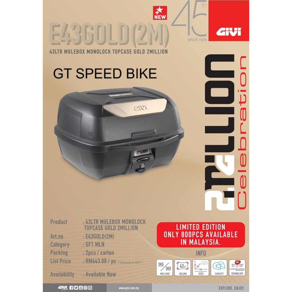 Top case E43 GIVI - , Top case