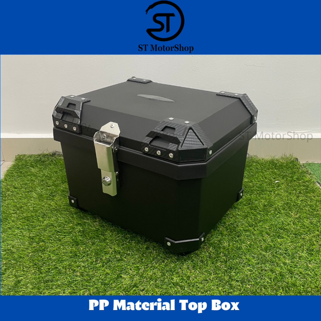Motorcycle Top Box PP Material Kotak Motor 36 litre 45 Litre With