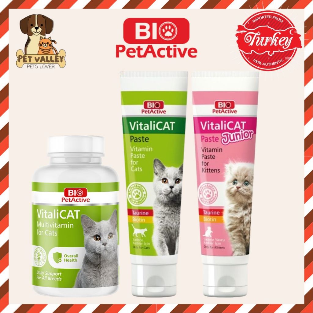 BioPetActive VITALICAT MultiVitamin Tablet / Cat Paste / Junior Paste