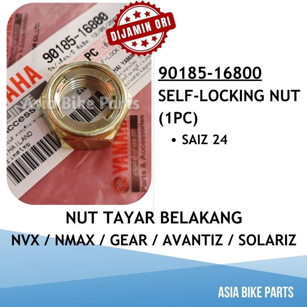 Yamaha NVX / NMAX / Ego Gear / Solariz / Avantiz Rear Wheel Nut Tayar